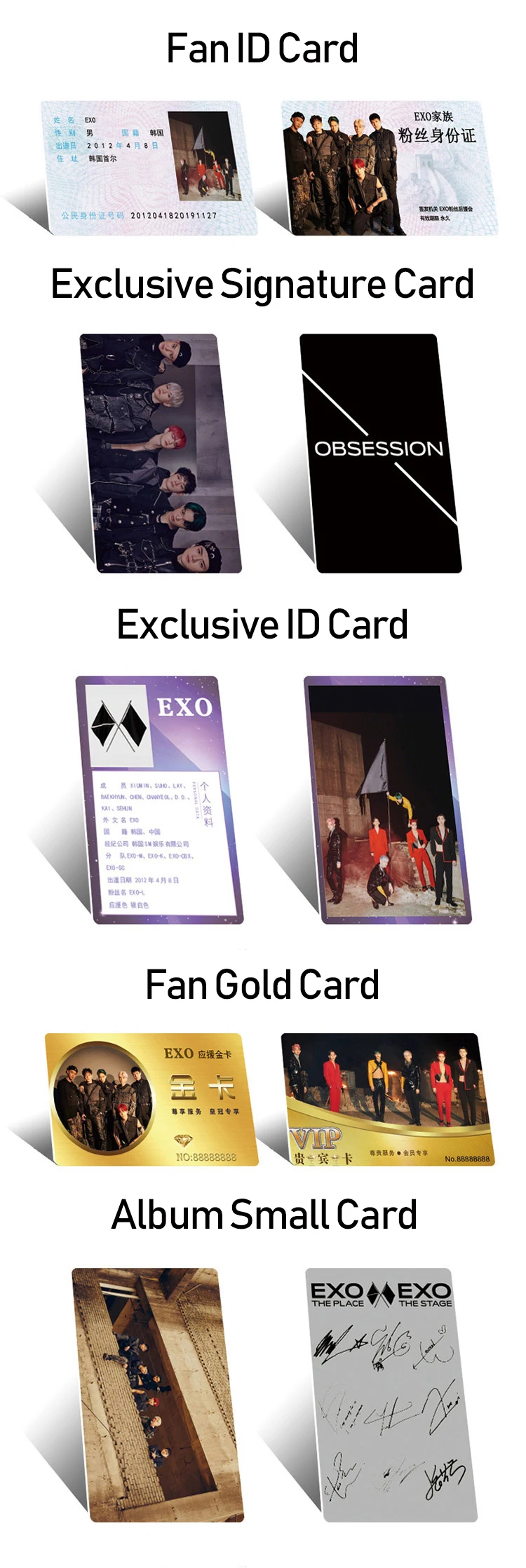 Kpop EXO 6-й альбом Набор фотоальбомов Подарочный пакет K-pop Фотокнига плакат BAEKHYUN KAI CHEN CHANYEOL SEHUN SUHO подарки для фанатов
