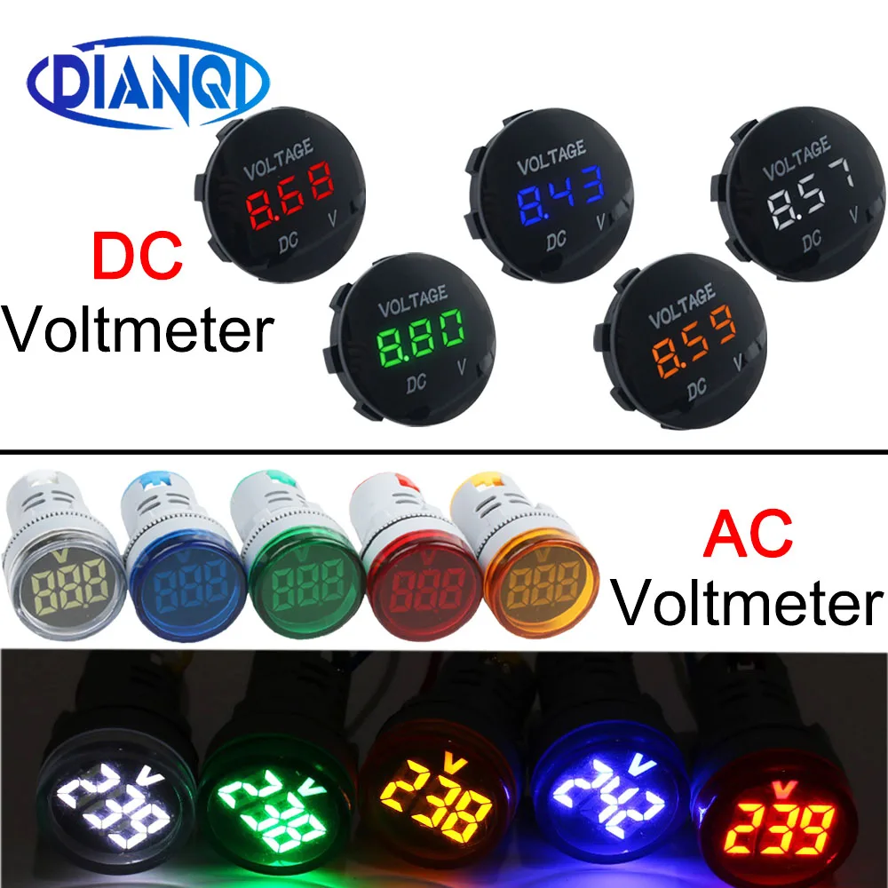 

3 Bits Waterproof LED Voltmeter Lights Digital Display Gauge Voltage Meter Mini Monitor Auto Indicator Lamp Tester DC12V-24V Car
