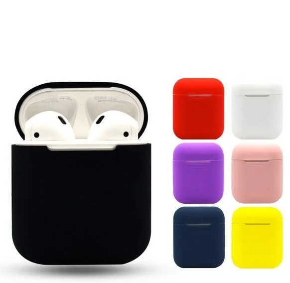 Мягкий силиконовый чехол для наушников Apple Airpods беспроводные наушники Bluetooth