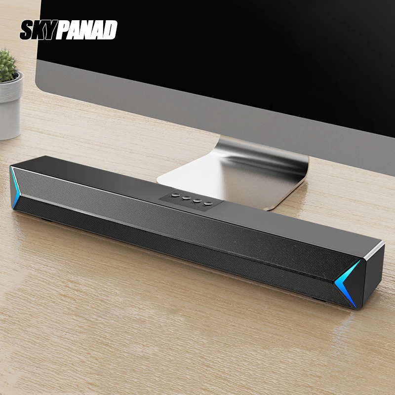 Soundbar Bluetooth Speaker Wireless Combo Bass Subwoofer 3.5mm AUX Input Computer Desktop Clumn