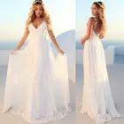 Женское длинное платье-макси в стиле бохо, женское летнее пляжное кружевное платье, белый длинный сарафан