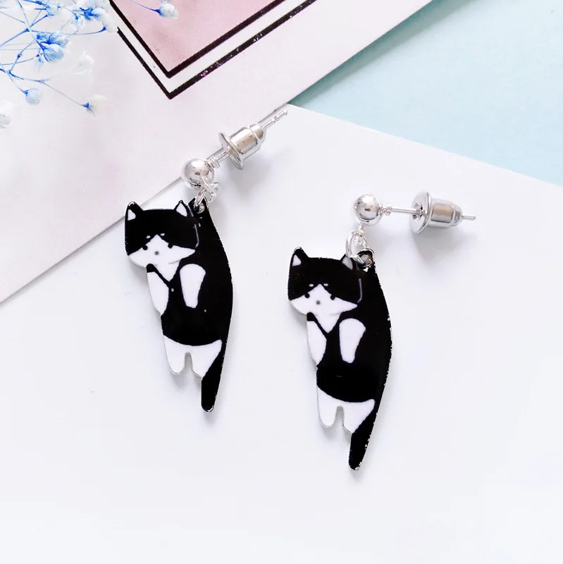 

Korean Popular Cartoon Comic Earring Animal Small Kitty Student Ear Nail Fashion Jewelry Earrings Nothing Pierced Ear Clip