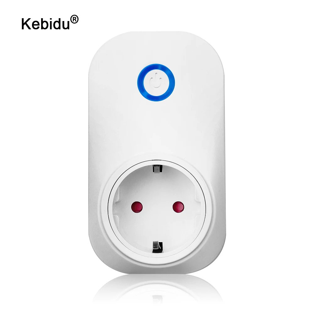 Умная Wi Fi розетка kebidu с таймером Беспроводная голосовым интеллектуальным