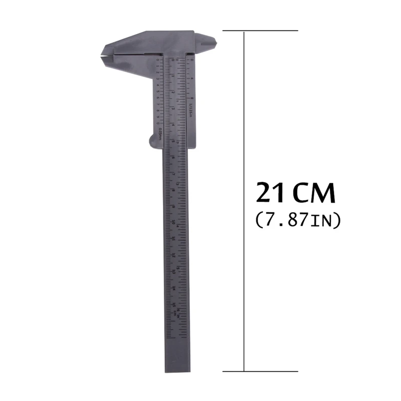 

150MM 6" Gray Plastic Mini Caliper Vernier Gauge Micrometer Good Quality