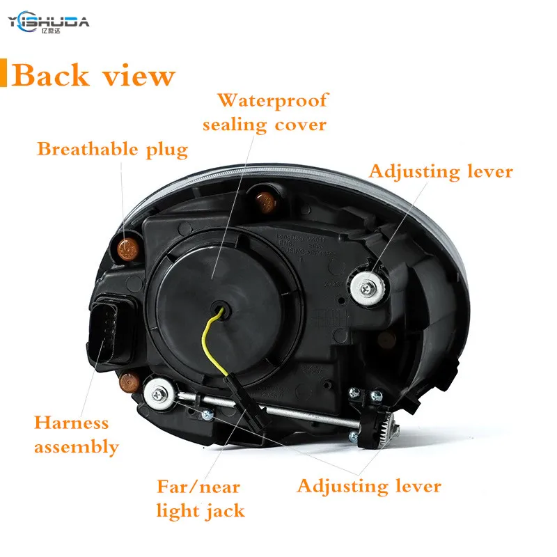 2 шт. автомобильный Стайлинг для VW Beetle фары 2013 2020 Жук светодиодный DRL Hid фара