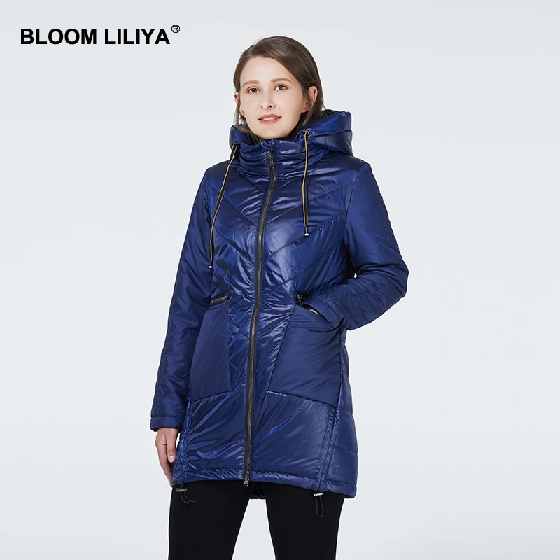 BLOOM LILIYA 2020 Новинка Весна Женская Куртка Стеганое Пальто Полиэстер Женские Куртки