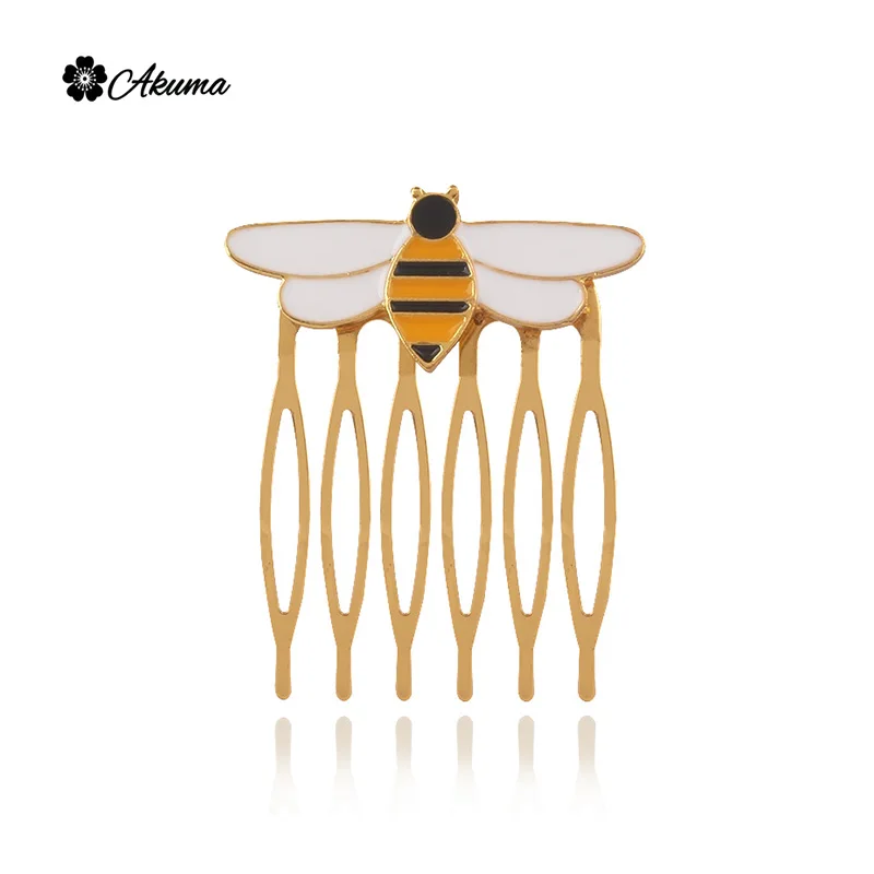 

Ladybugs Cute Little Bee Hair Comb Hair Clip For Fashion Charm Girl Princess Hair Clip Christmas Jewelry Accessories Gift