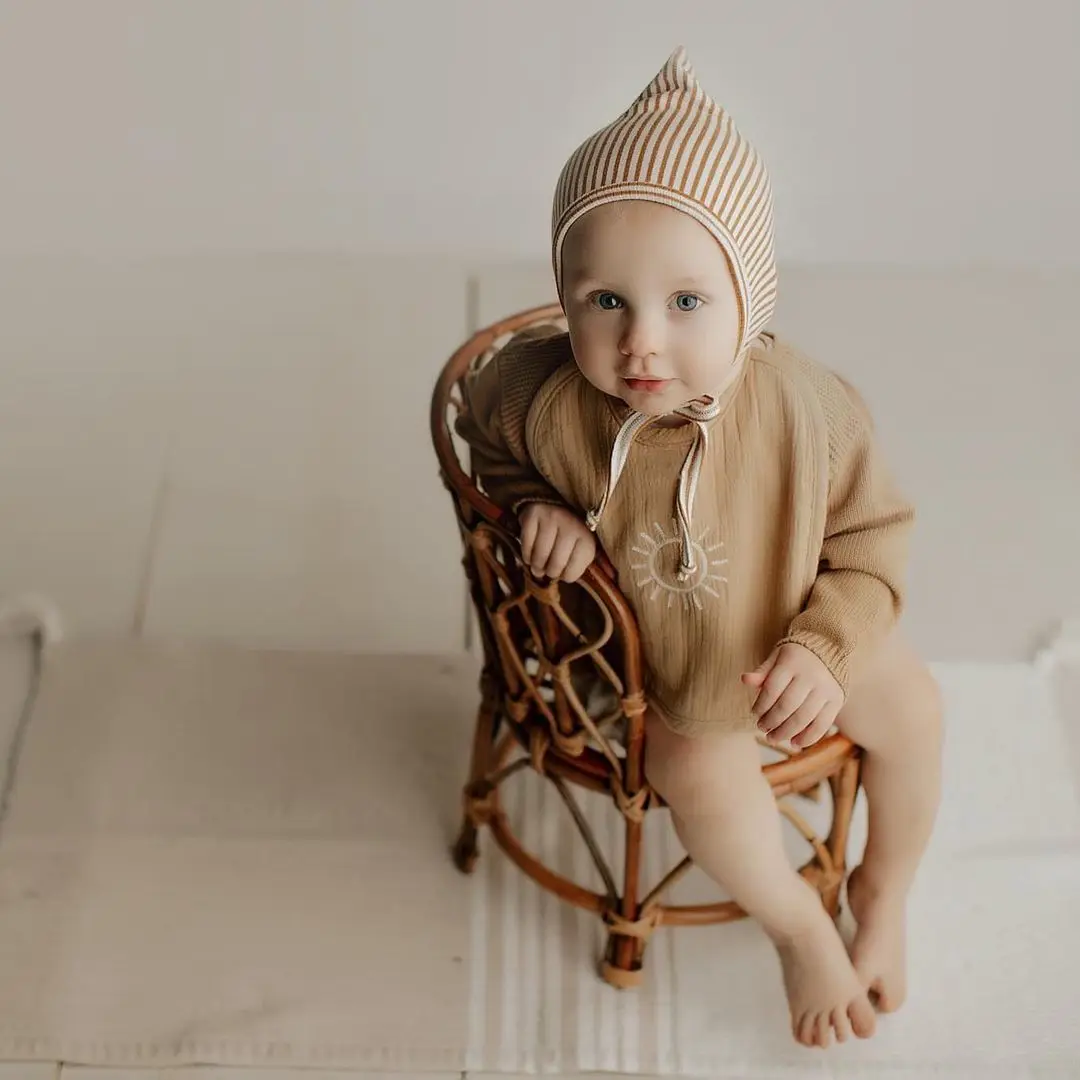 Vintage Baby Rattan Chair Newborn Photography Props Infant Poses Photography Prop Background Props Baby Photography Accessories