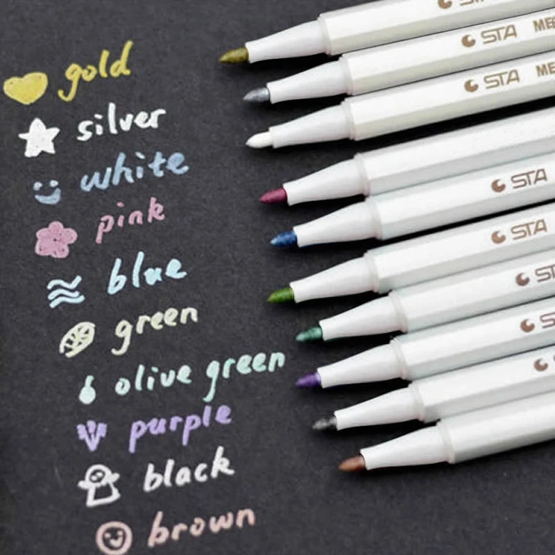 

W3JD New Tyre Tire Paint Marker Pen Car Tread Waterproof Permanent Rubber Metal 1mm