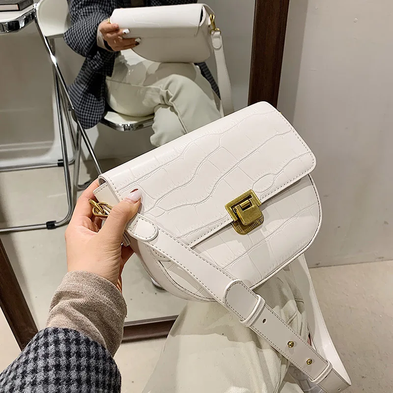 

Crocodile Pattern Leather Crossboay Bag for Women Fashion Small Handbags Luxury Design Ladies Clutch Purse Shoulder Bag