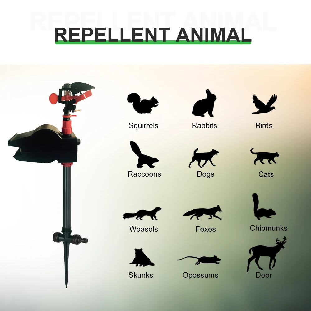 Espantap&aacute;jaros fuera de Animal, repelente de chorro de jard&iacute;n, conducci&oacute;n de animales peque&ntilde;os, repelente de alta tecnolog&iacute;a, v&aacute;lvula solenoide usada #31002-3