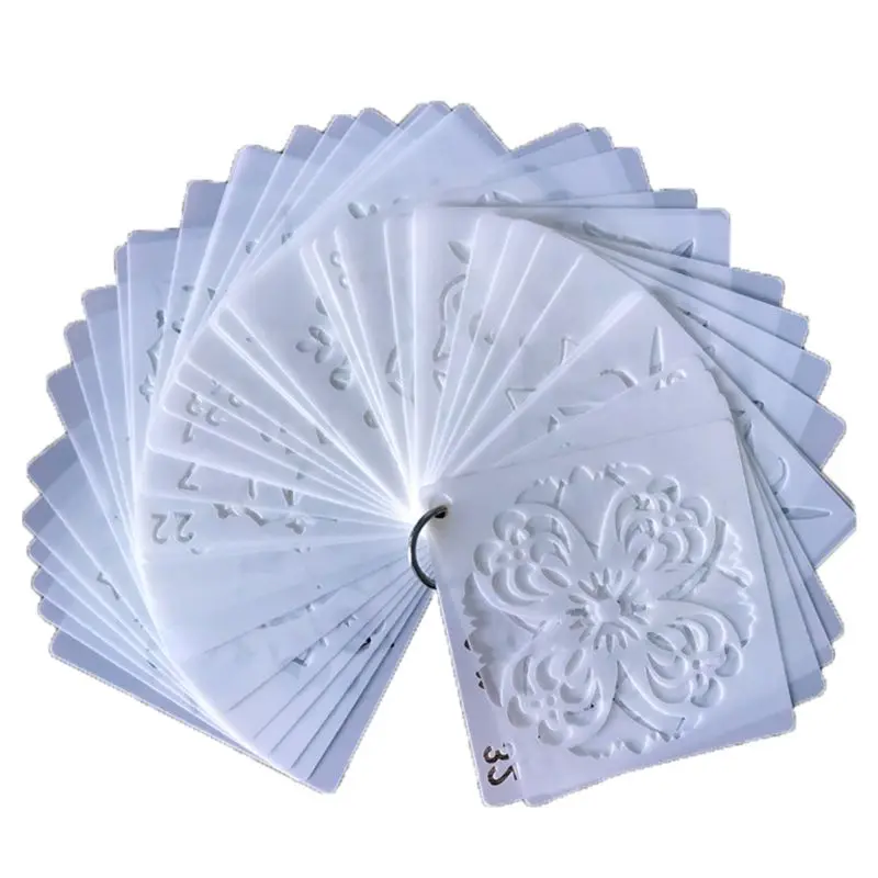 

56 Pack Mandala Dot Painting Templates Stencils, Small Mandala Template Stencils