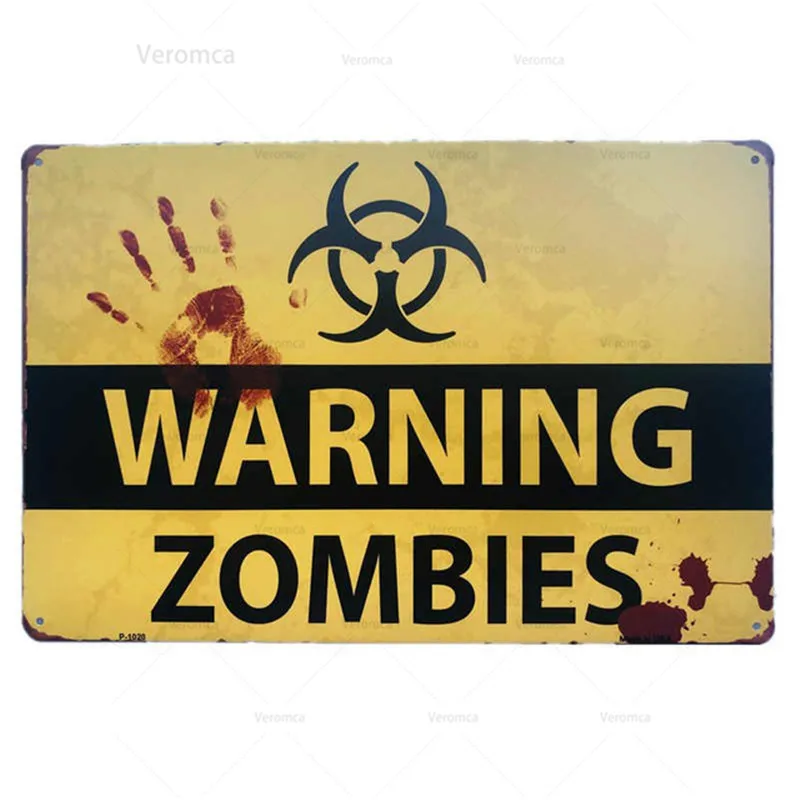 

Warning Sign Tin Sign Metal Plaque Vintage Bar Garage Wall Decor Art Poster Plate Convenience Store Bar Pub Club Home Decor