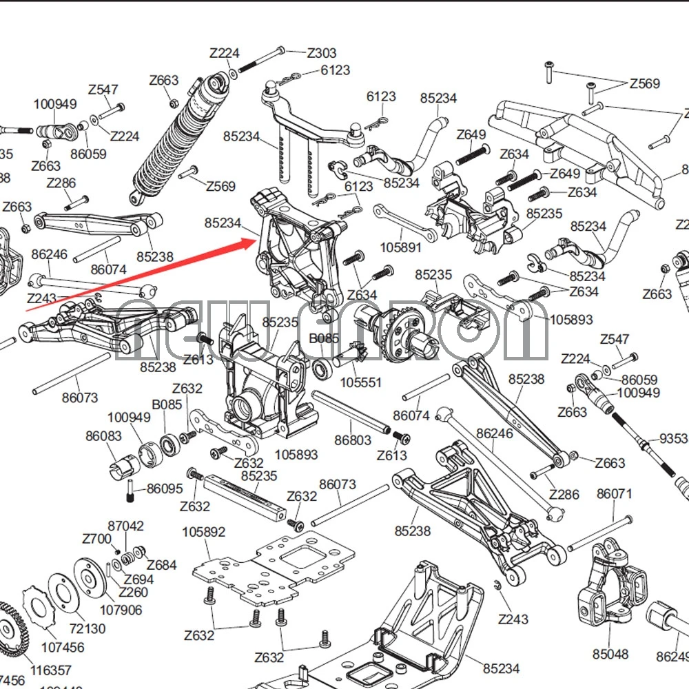 Новый ENRON алюминиевый передний/задний амортизатор Tower #85234 для HP I racing SAVAGE X XL FLUX 4 6 5 9