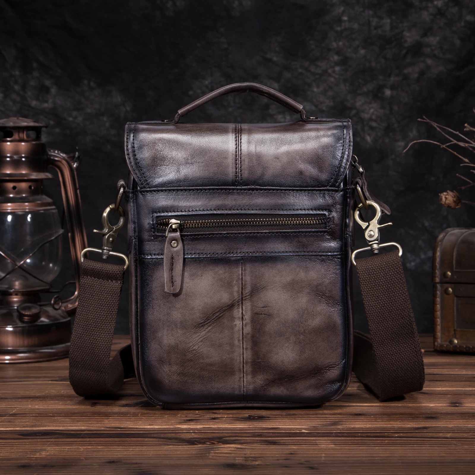 Оригинальная кожаная мужская модная повседневная сумка-мессенджер Mochila, дизайнерская сумка через плечо, сумка для планшета, мужская сумка 152-dc