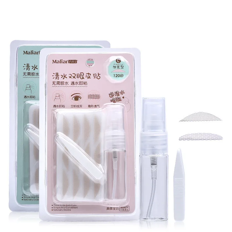 

120Pcs Transparent Lace Invisible Eyelid Stickers Mesh Beauty Eye Lift Strips Double Paste For Makeup Eyelid Sticker Eyelid Tape