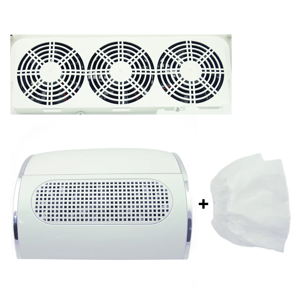 40W white 01 Пылесос для дизайна ногтей, Гель-лак, клей, вентилятор для ногтей, всасывающий пылесборник для маникюра, маникюрный аппарат, инструмент для педикюра - Цвет: 40W white 01