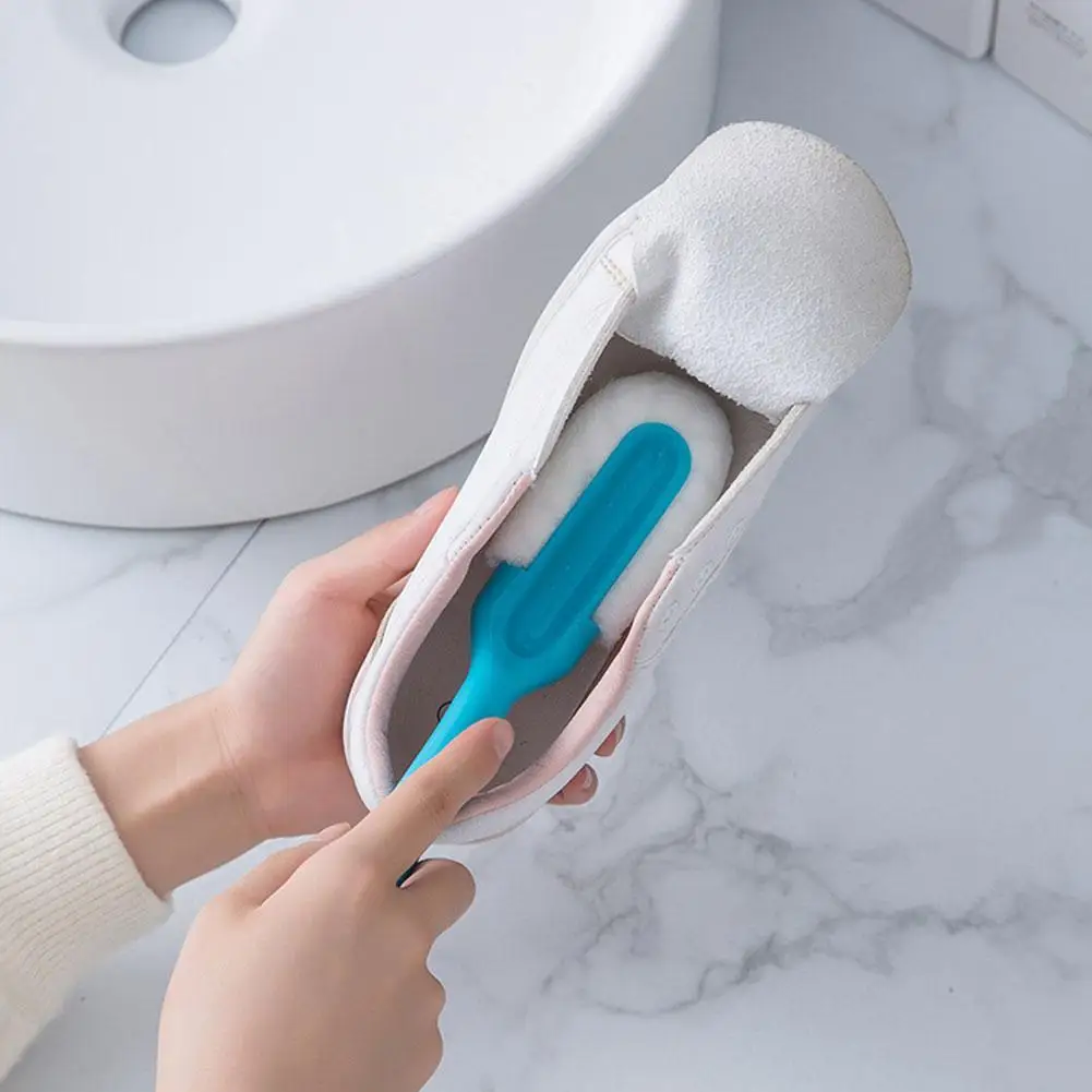 

Soft Fur Shoe Brush Long Handle Shoe Washing Brush Cleaning Brush Shoe K4C0