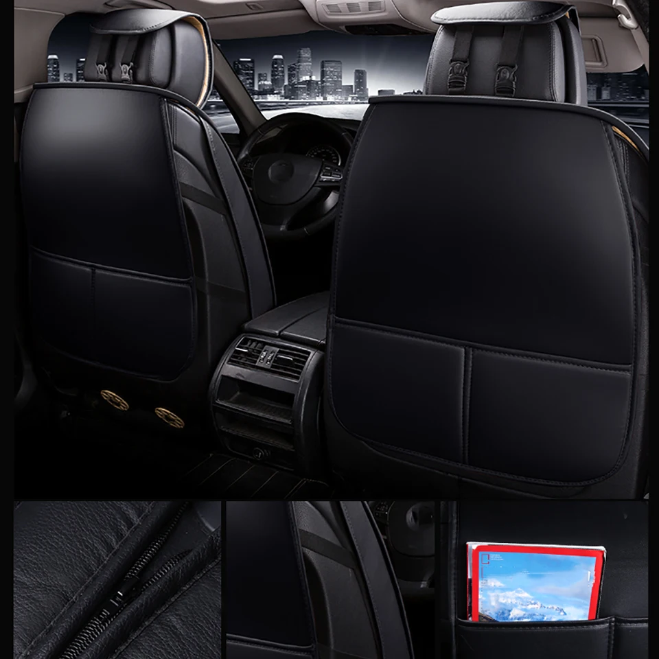 Чехлы для автомобильных сидений Kalaisike кожаные универсальные чехлы Skoda все модели