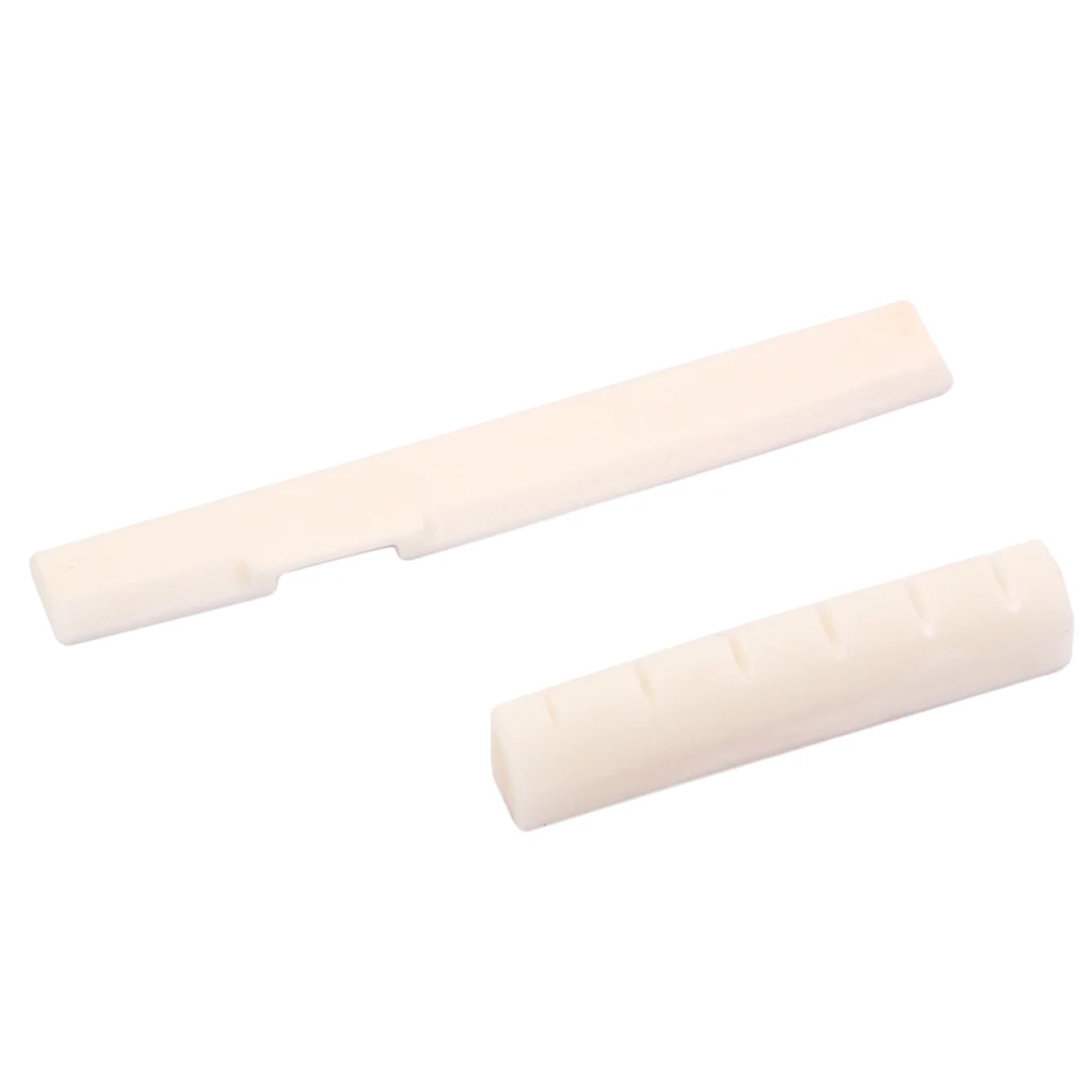 

Classic Bone Bridge Saddle Slotted Guitar Nut For 6-String Acoustic Guitars