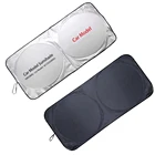 Солнцезащитные козырьки на лобовое стекло автомобиля, складные, с логотипом, защита от УФ-лучей для Mitsubishi Lancer 10 3 9