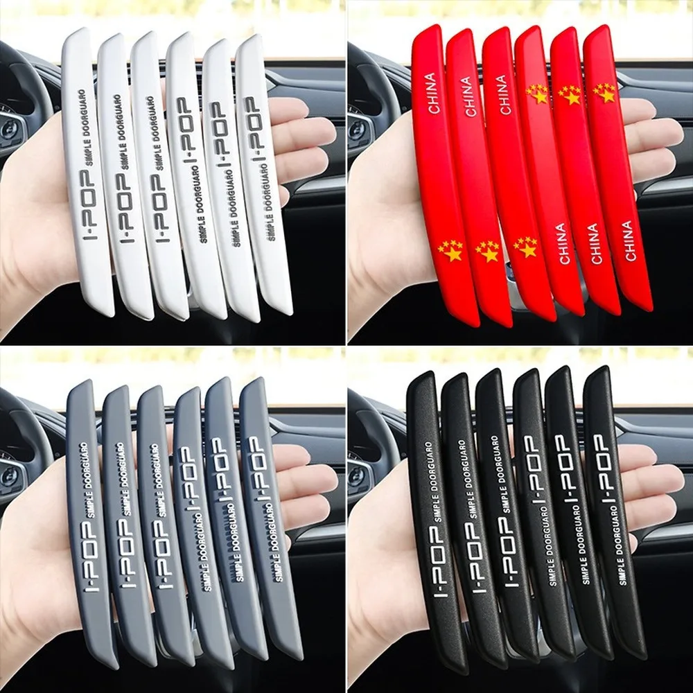

6Pcs Car Door Edge Protection 4 Colors Car Door Bumper Strip Protection Strip Car Anti-Collision Car Door Crash Bar for BMW Audi