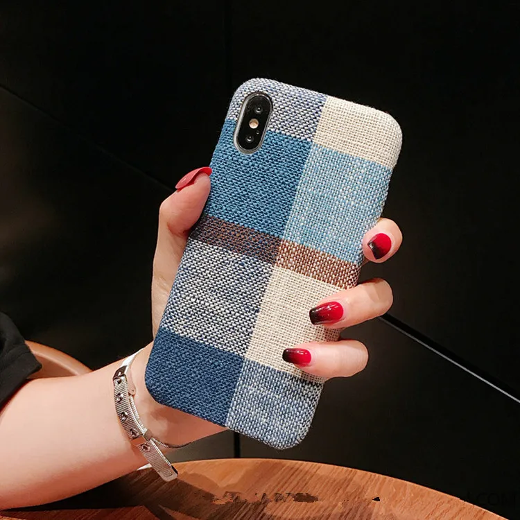 2 Gimfun теплый фланелевый клетчатый тканевый чехол для телефона для Iphone 11 чехол простой плюшевый тканевый чехол для Iphone 11 Pro Xs Max Xr X 6 7 8 Plus - Цвет: 2