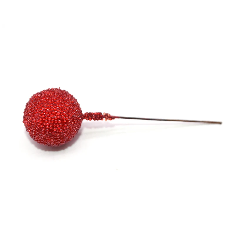 20mm red 20 шт белые красные искусственные ягоды вишня Искусственные цветы тычинки для свадебного украшения дома DIY ВЕНОК Скрапбукинг цветы - Цвет: 20mm red