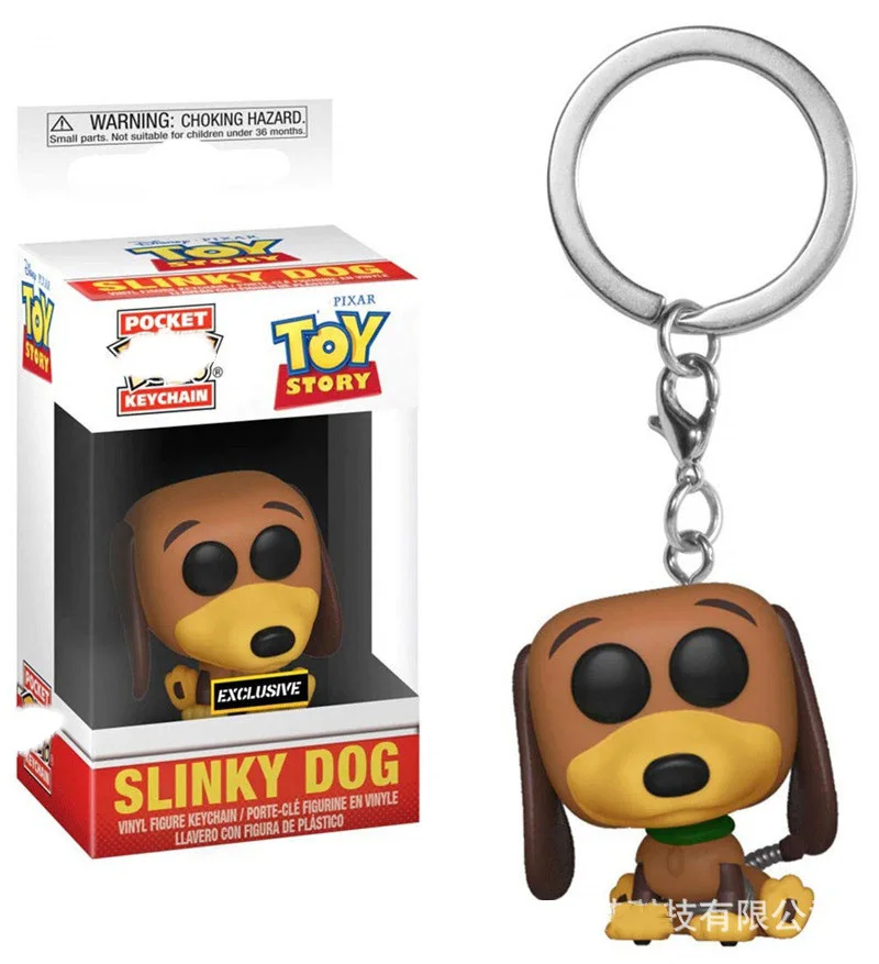 slinky dog Funko Pop HP7 Харри Хедвиг Фокс брелок игрушки дисней Олаф Анна Эльза фигурка принцессы брелок Подвески Игрушки Южная парк Кенни - Цвет: slinky dog