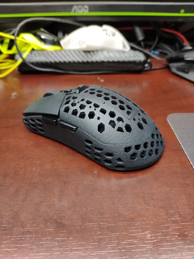 Легкая игровая мышь сделай сам полый корпус чехол с батарейным блоком для FPS