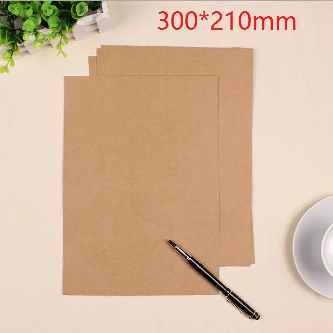 

50pcs/lot 300*210mm New Vintage Blank Kraft Letter paper drawing paper office school supplies wholesale