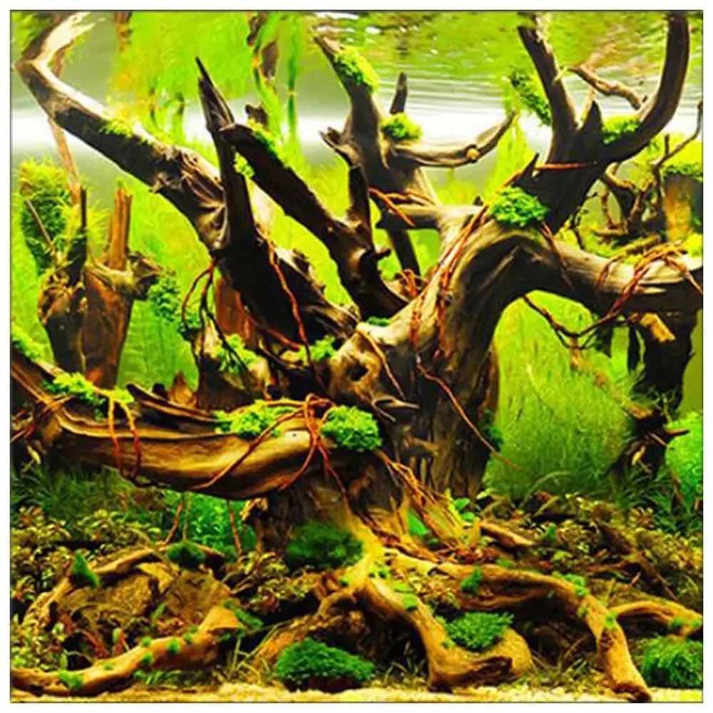 3D аквариум наклейка с пейзажем плакат аквариума фон Плакат двухсторонний океан