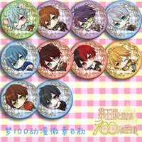 dream kingdom and sleeping prince 100 action figure 10 type anime q version cute backpack decoration tinplate badge toys