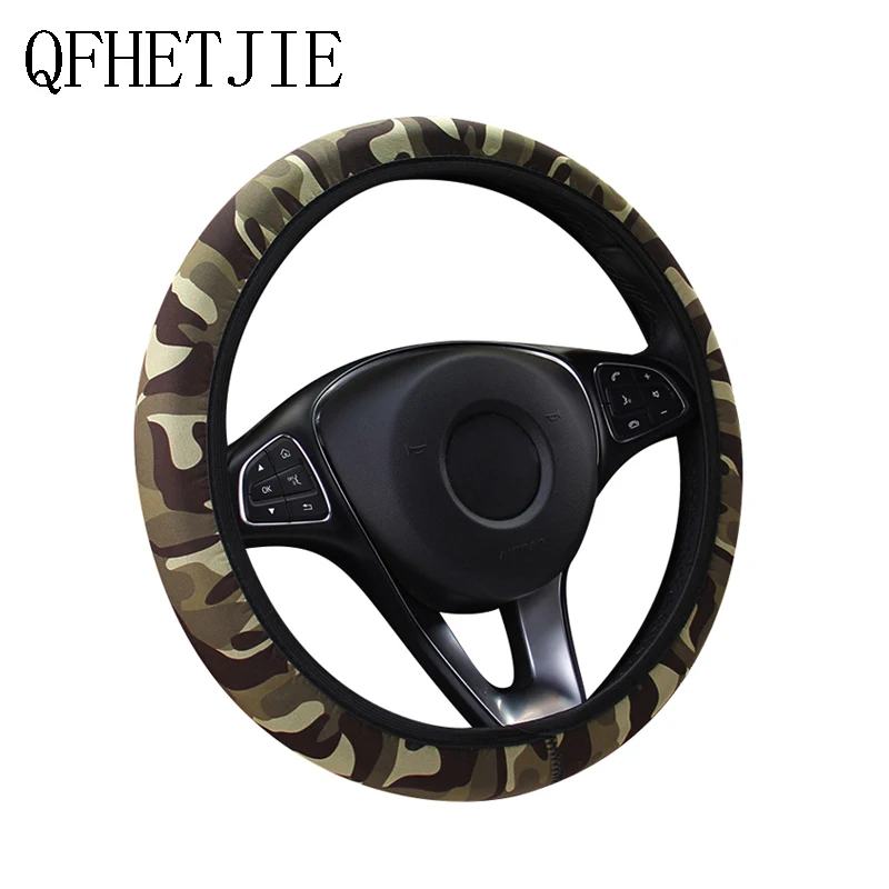 

Anti Slip New Type Non Interior Steering Wheel Cover Camouflage SBR Elastic Belt GM Accessories