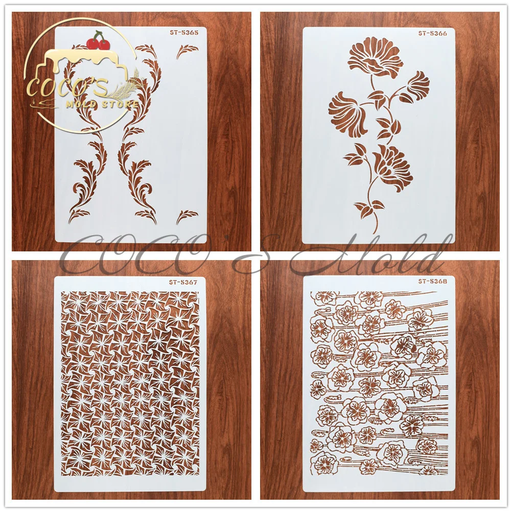 Трафареты A4 для украшения торта пластиковый шаблон скрапбукинга сделай сам