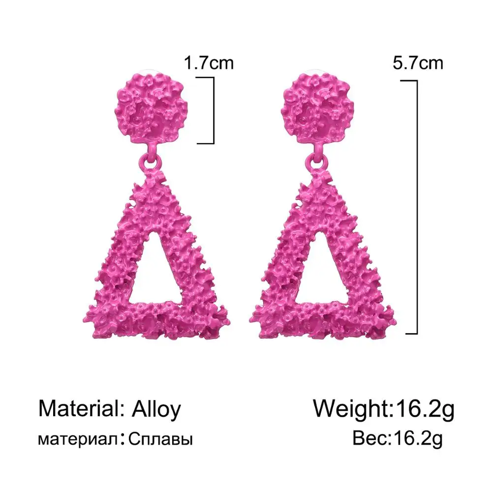 Серьги гвоздики из цинкового сплава гиперболы в стиле панк круглые