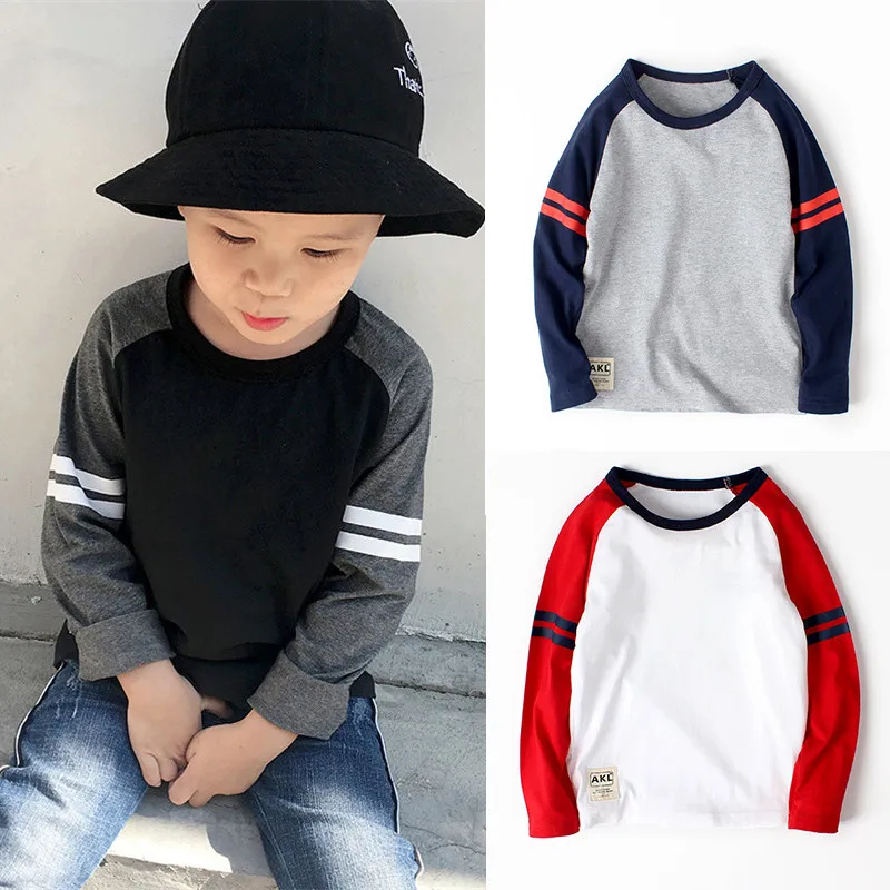 Autumn Boys T Shirt Girls Long Sleeve Tops Clothes for Children 5-16 Years Cotton Toddler Shirts Kids Clothes 2020 Tee Shirt
