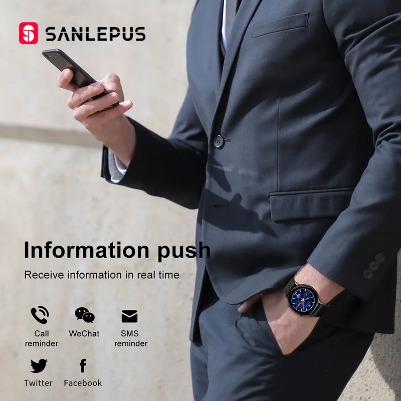 sanlepus 2021 new smart watch fitness bracelet men women smartwatch sport heart rate monitor waterproof for android apple xiaomi free global shipping