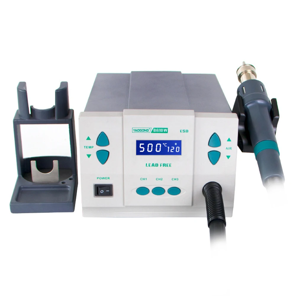 

For 861dw Lead-Free Smart Heat Gun Desoldering Station High Power 1000W Max Airflow Rate