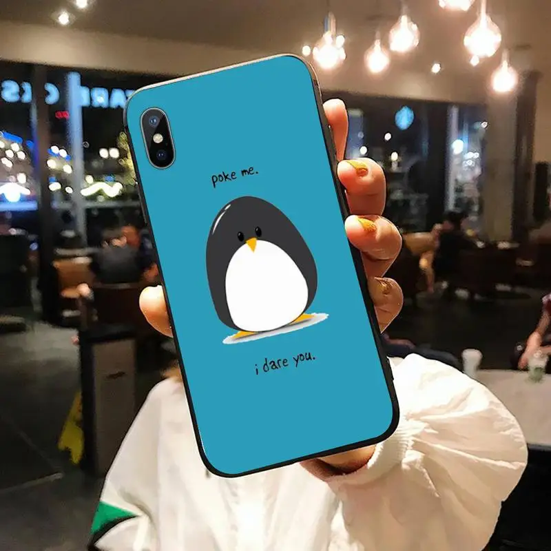 

Penguin Cute animal cartoon Lovely luxury Phone Case coque for iPhone 11 12 pro XS MAX 8 7 6 6S Plus X 5S SE 2020 XR