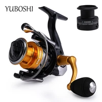 yuboshi brand no gap spinning fishing reel spinning wheel 141bb double spool eva rubber knob fishing coil