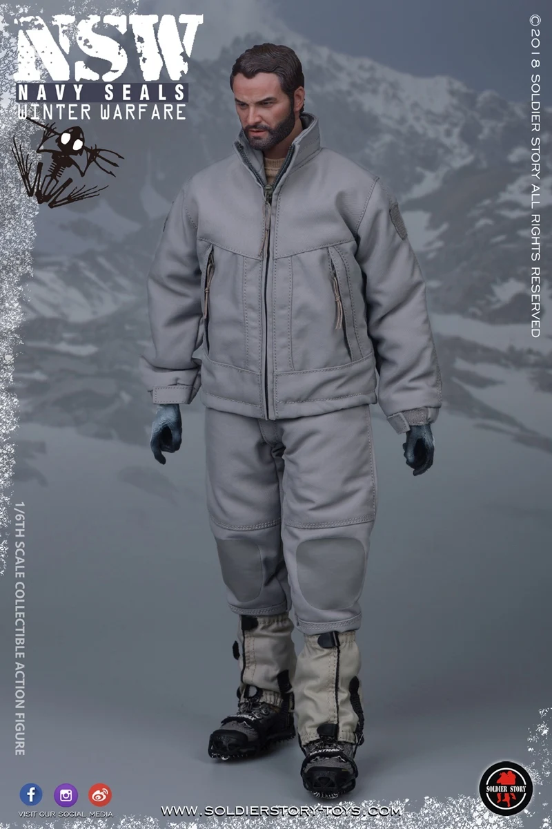 Экшн-фигурка солдатика история SS109 США NSW ВМС котики зимняя война MARKSMAN 1/6 | Игрушки