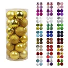 24 шт. украшения для рождественской елки шар-Безделушка на Рождество вечерние подвесной шар, украшение, декор для рождественские украшения для дома подарки