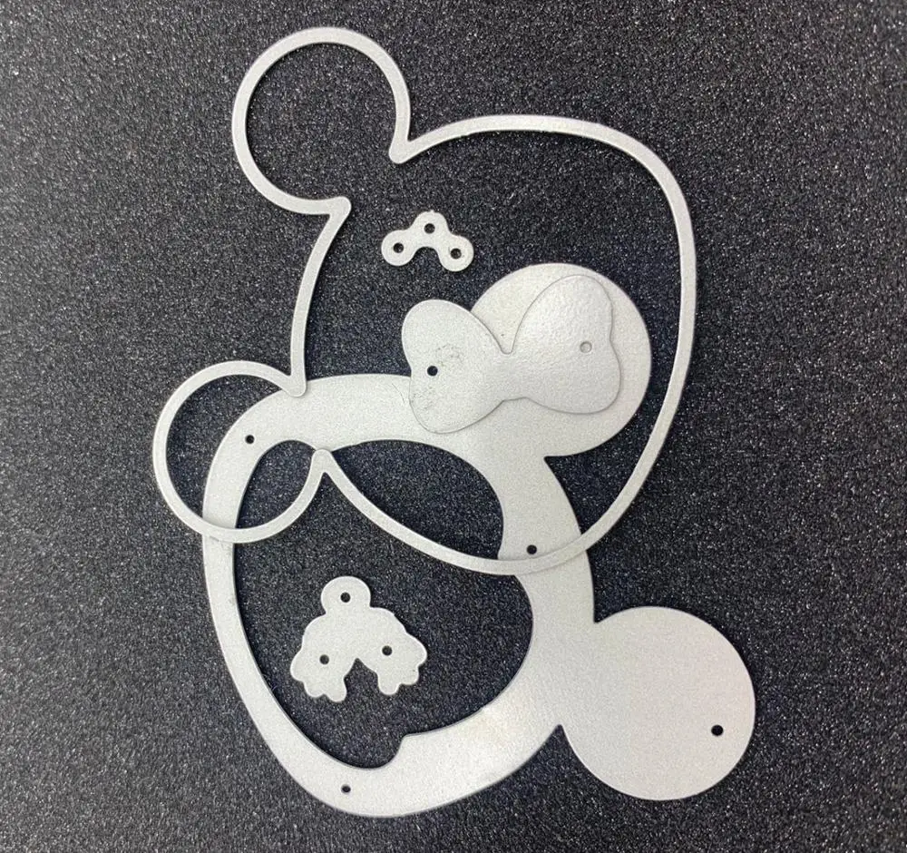 Милые металлические трафареты для вырезания Микки и Минни сделай сам