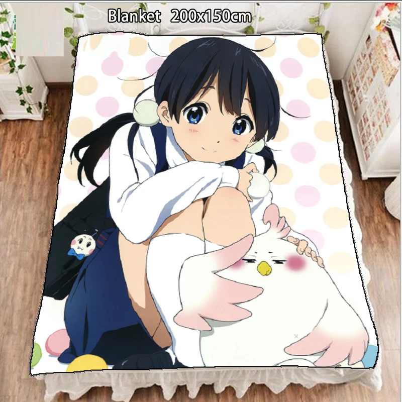 

Аниме Флисовое одеяло Тамако рынок киташаракава Тамако одеяло ковер мягкое искусство картина украшение для дома 200x150 см