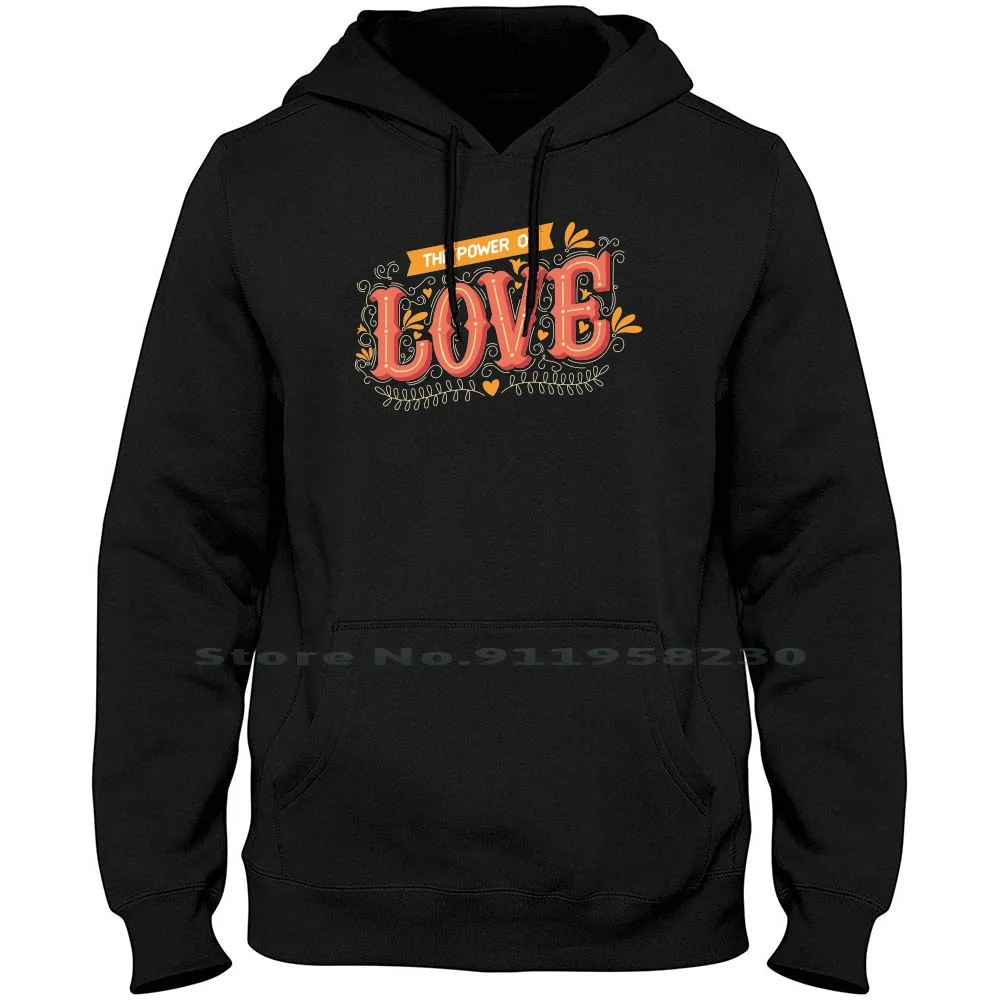 

Толстовка с капюшоном для мужчин и женщин The Power Of Love, пуловер, свитер 6XL, большие размеры, хлопковая, Power Agent Love Home, купить We Me Love
