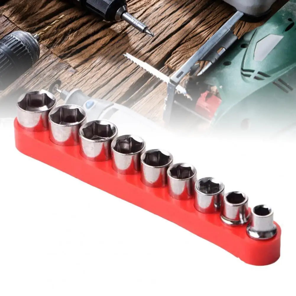 

Набор адаптеров для торцевых ключей из углеродистой стали, 9 шт., 1/4 дюйма, Шестигранная головка, ручные инструменты для ремонта автомобиля, д...