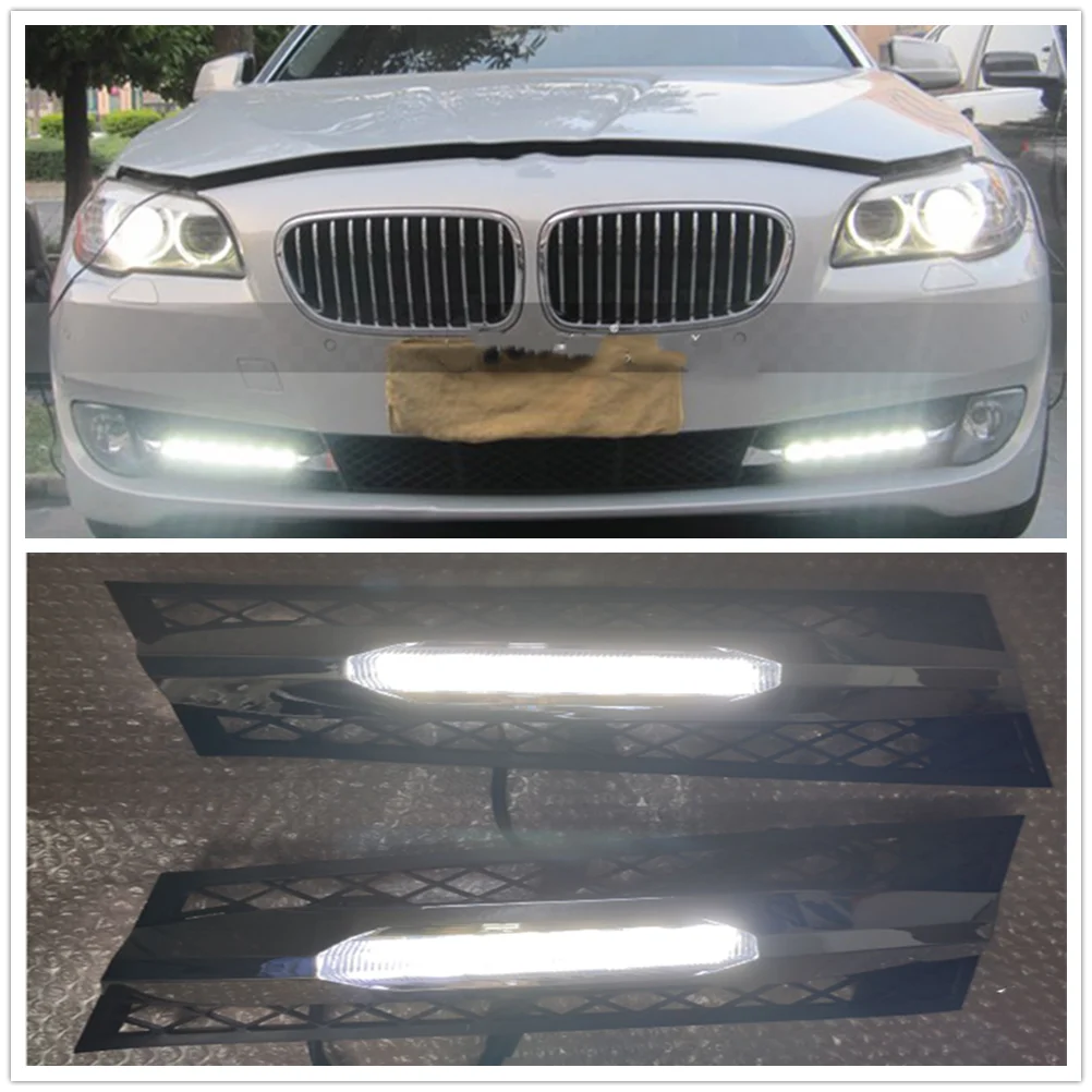 Светодиодные дневные ходовые огни для BMW F10 5 Series F18 520i LI Extended 2009-2013 передний бампер