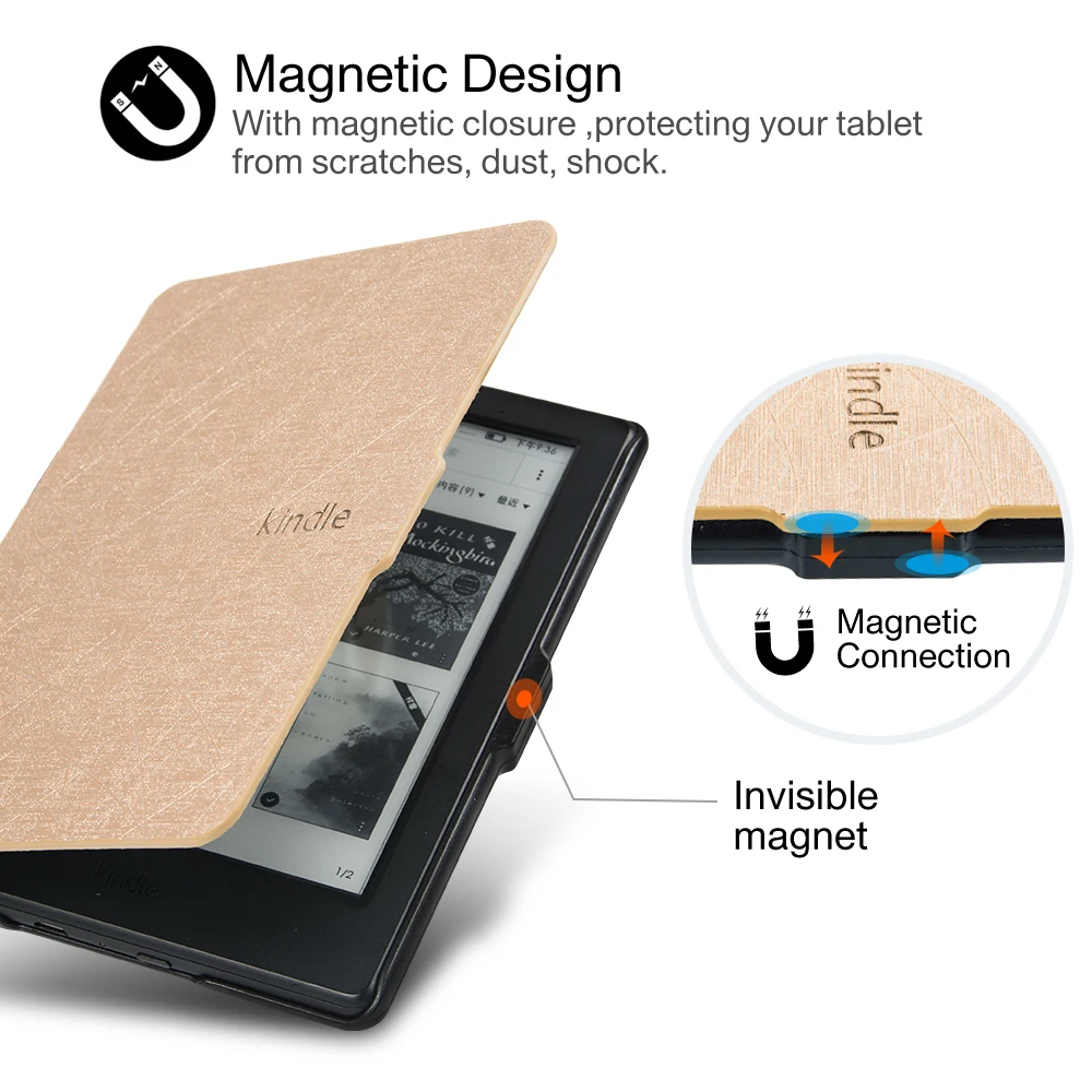 Чехол для kindle 8 E-reader pu кожаный чехол для amazon kindle 8th поколения sleepcover с ручным grap