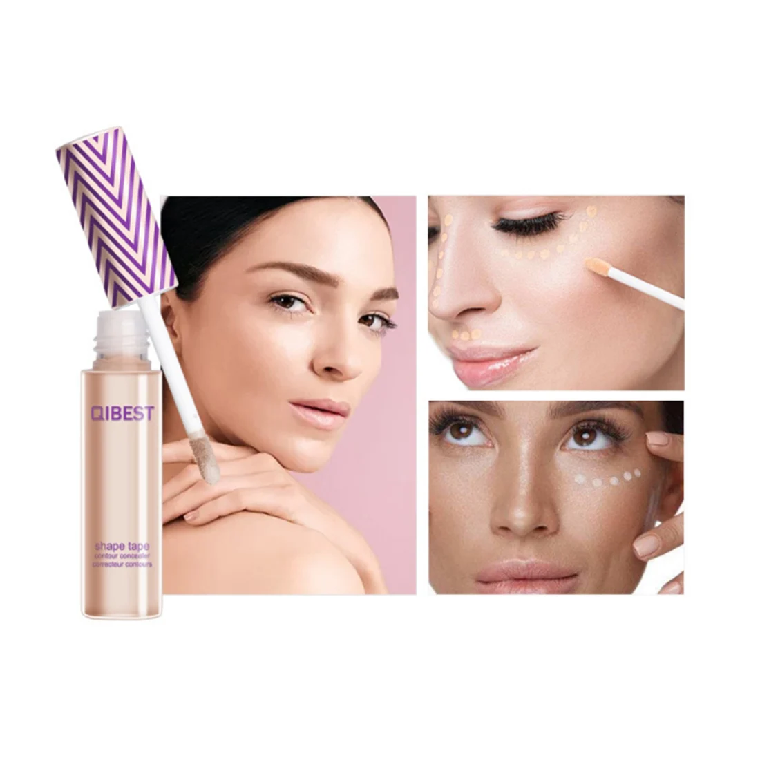 QIBEST консилер водонепроницаемый макияж полное покрытие жидкий стойкий контур